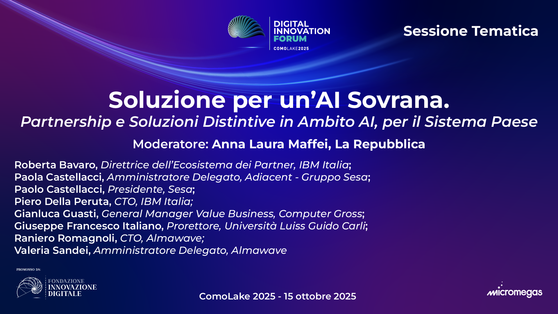 Soluzione per un'AI Sovrana. Partnership e Soluzioni Distintive in Ambito AI, per il Sistema Paese.