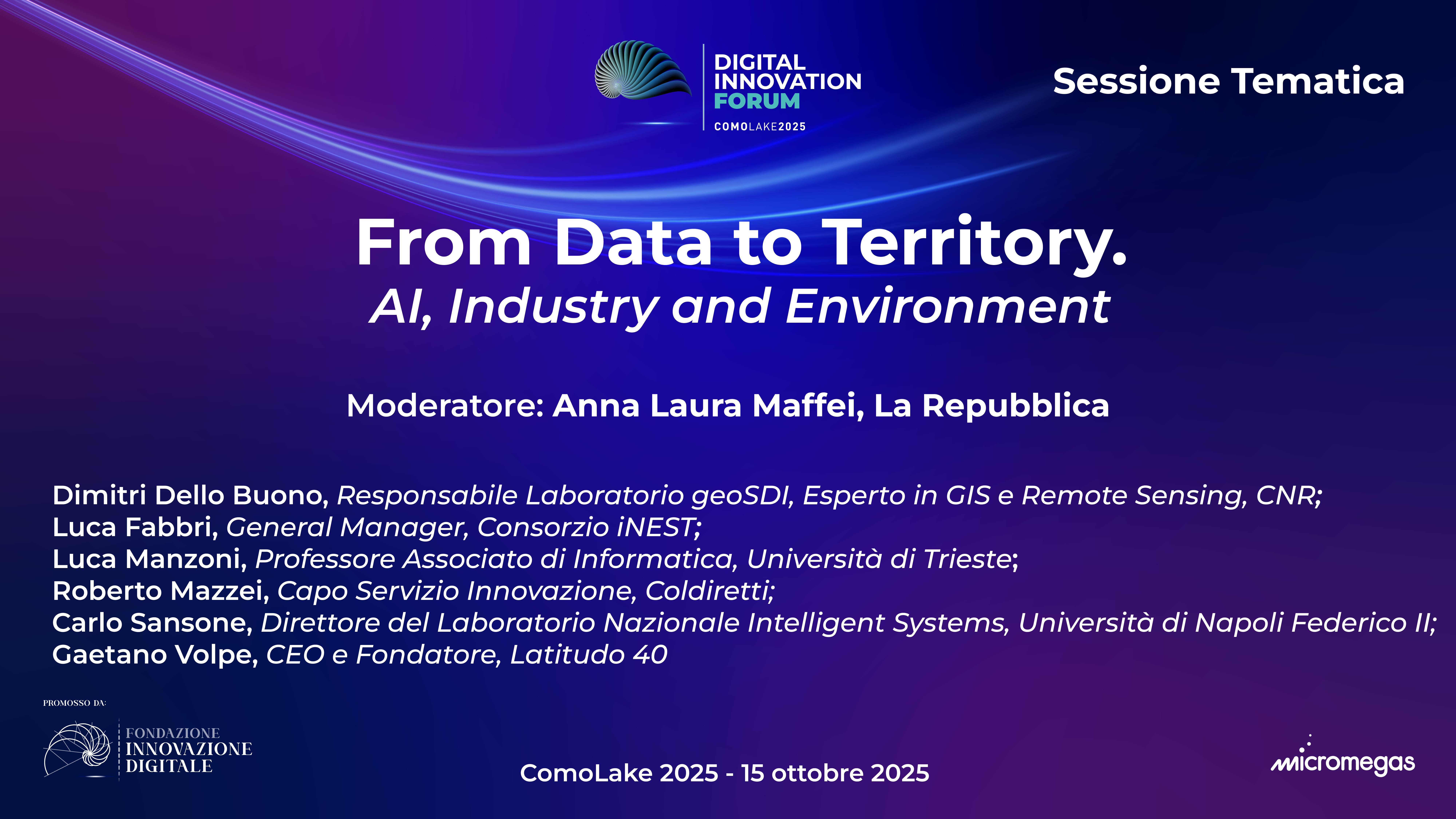 From Data to Territory. AI, Industry and Envoironment. 