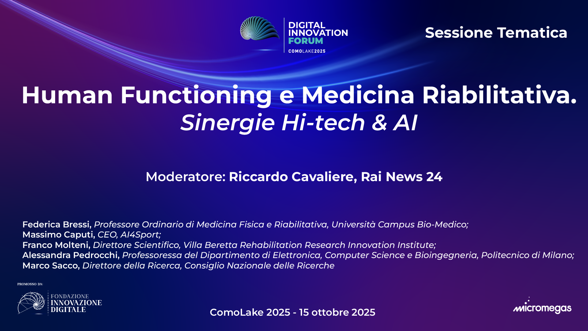Human Functioning e Medicina Riabilitativa. Sinergie Hi-tech & AI.