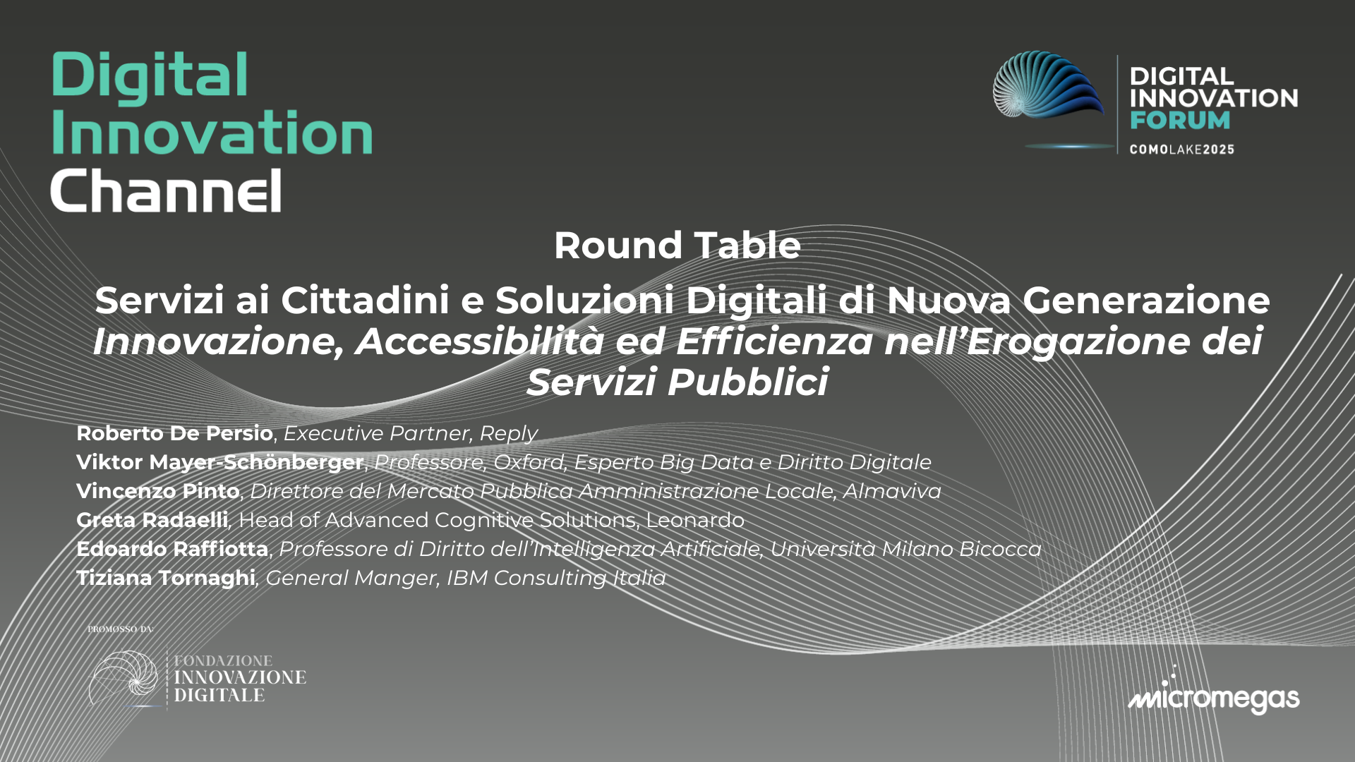 Round Table - Servizi ai Cittadini e Soluzioni Digitali di Nuova Generazione