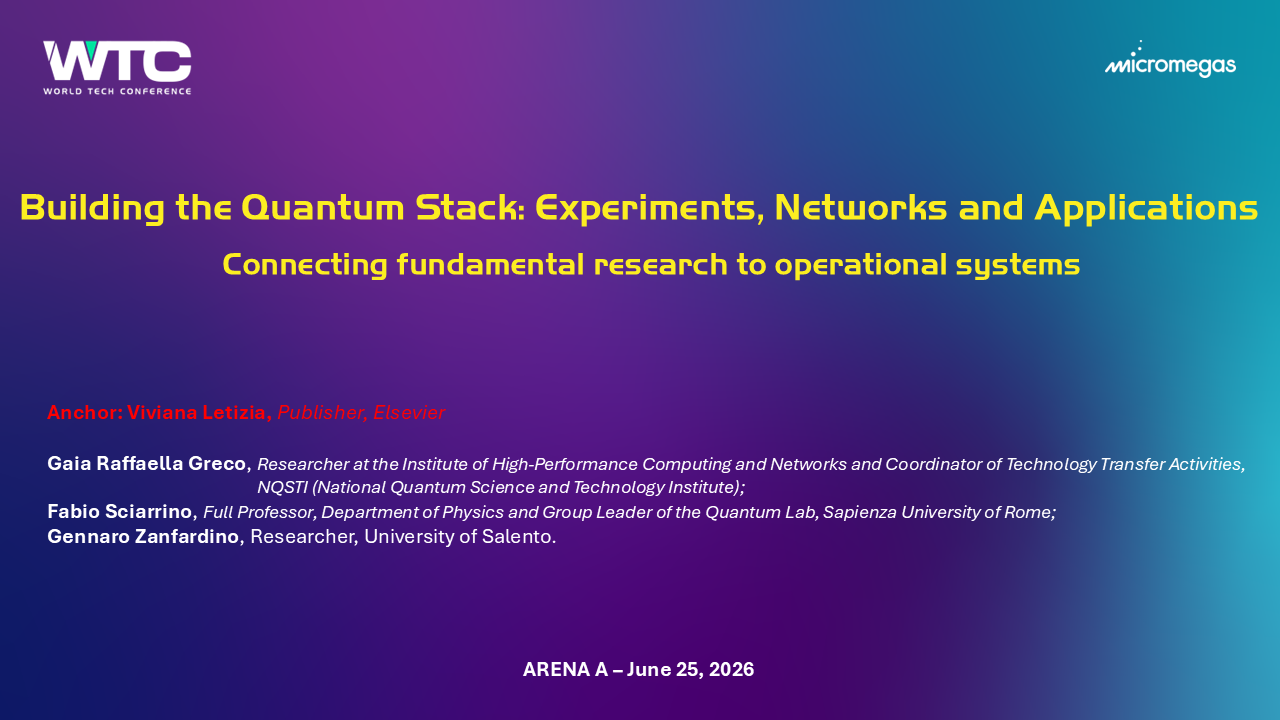 Building the Quantum Stack: Experiments, Networks and Applications -  Connecting Fundamental Research to Operational Systems